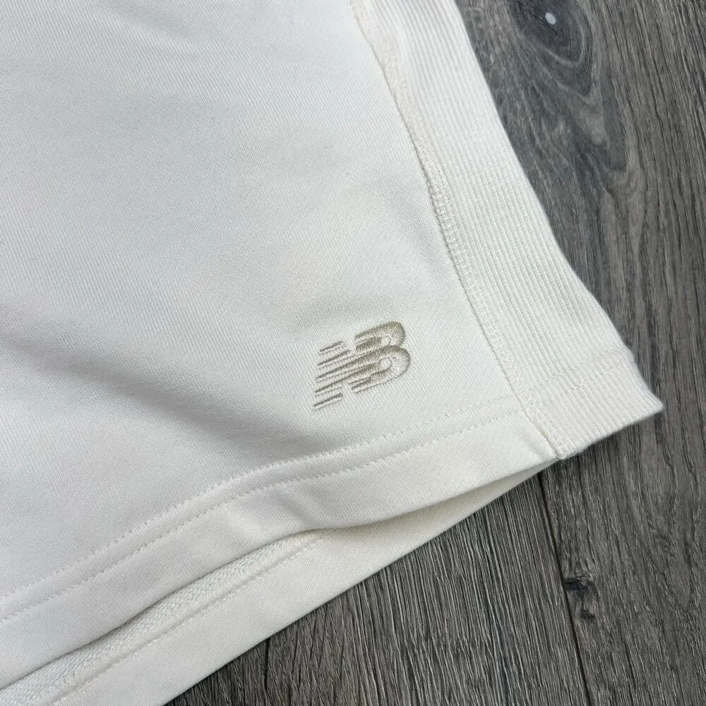 New Balance Shorts Size Large Mens Permafrost Yellow Tan French Terry 5